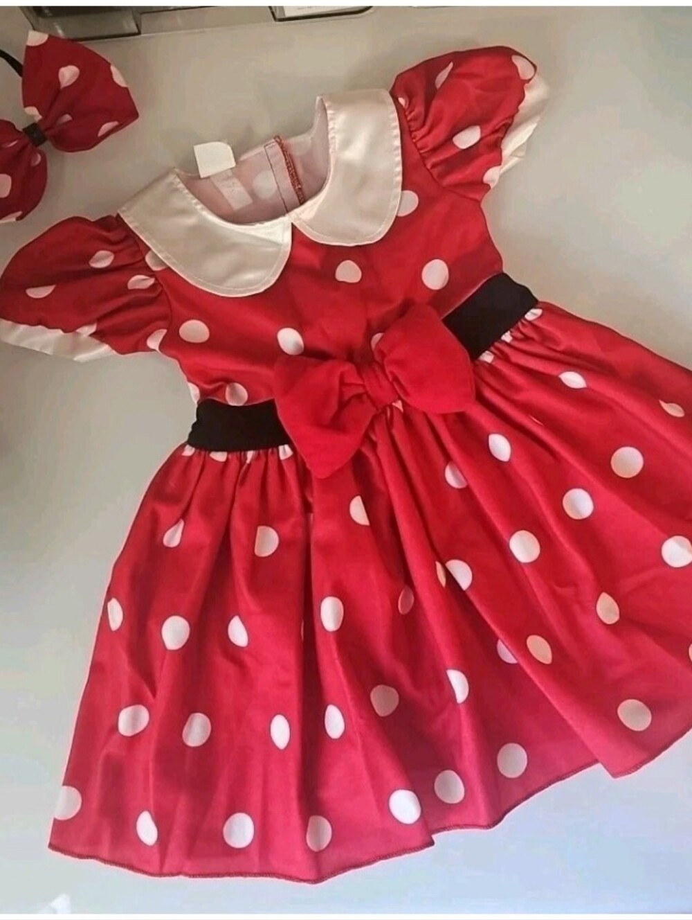 Disney Baby Minnie Mouse Red Polka Dot Dress 12 Months